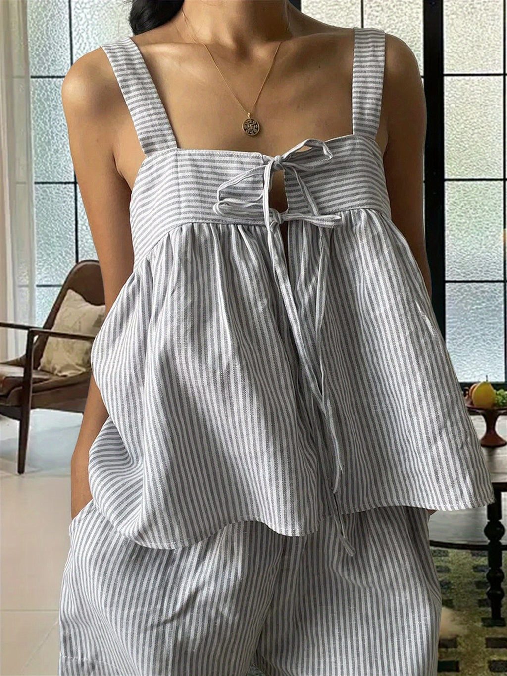 Summer Women Camisole, Sleeveless Tops Tie-up Backless Solid Summer Vest for Party Club
