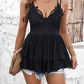 Sexy Lace-up Halter Top ZAFUL Women's Sexy & Versatile Lace-up Halter Top | Back Cross Elastic Shoulder Straps, Ruched Detail