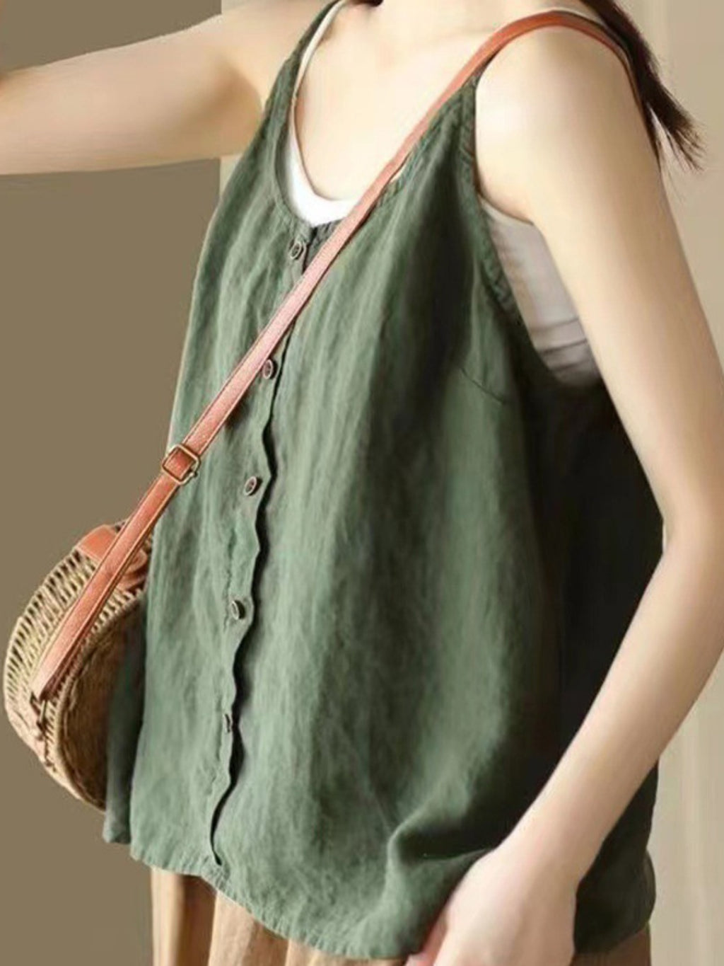 Women Camisoles Solid Color Spaghetti Strap Casual Tank Tops Summer Sleeveless Tops Streetwear